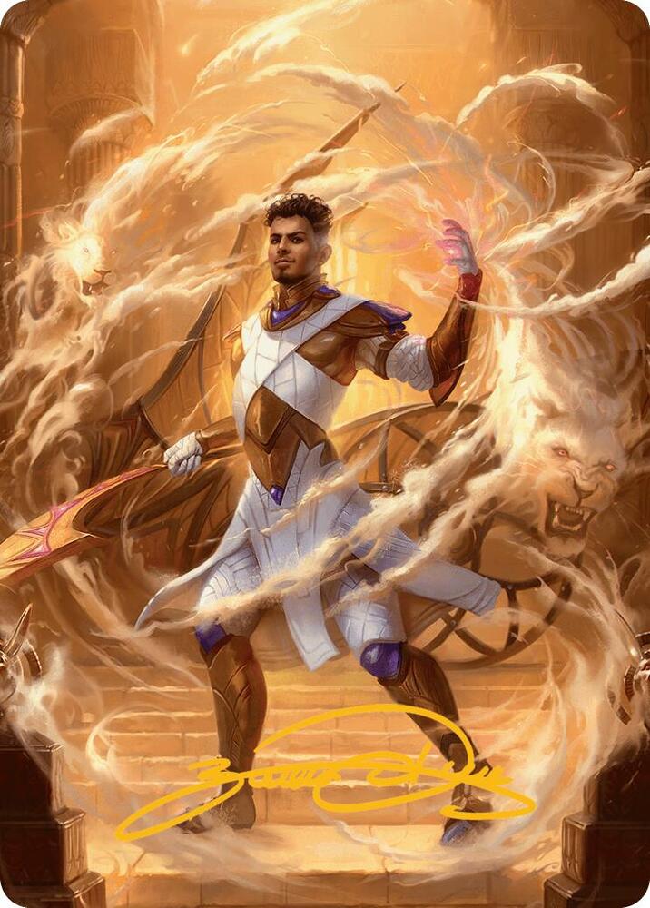 Basri Tomorrows Champion Art Card Gold Stamped Signature 9 (Art Series: Aetherdrift)  | Good Games Modbury