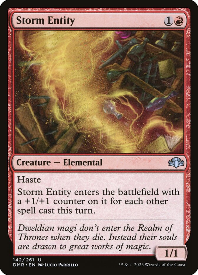 Storm Entity 142/261 (Dominaria Remastered)  - Foil | Good Games Modbury