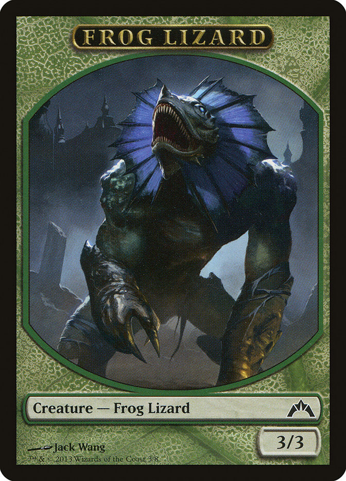 Frog Lizard Token [Gatecrash Tokens] | Good Games Modbury