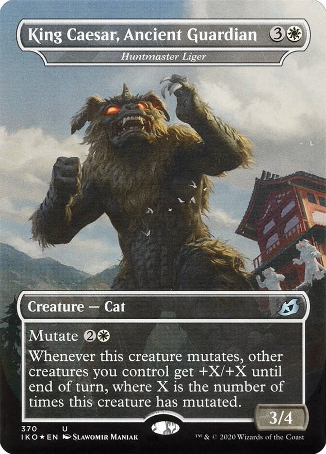 King Caesar, Ancient Guardian - Huntmaster Liger 370/274 (Ikoria: Lair of Behemoths)  - Foil | Good Games Modbury