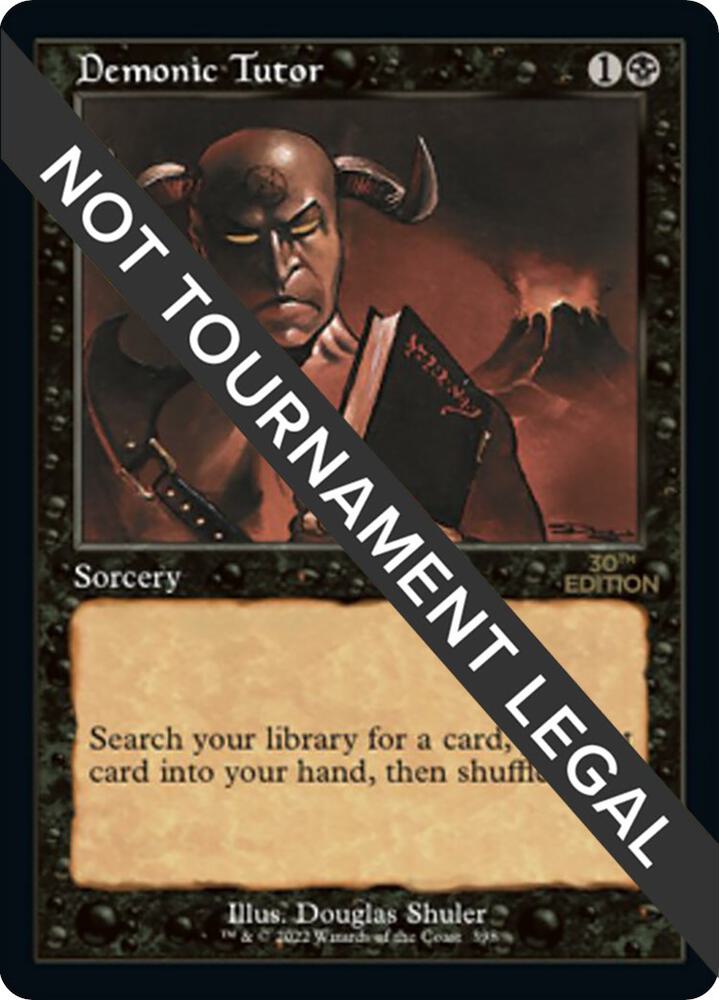 Demonic Tutor Retro Frame 398/594 (30th Anniversary Edition)  | Good Games Modbury