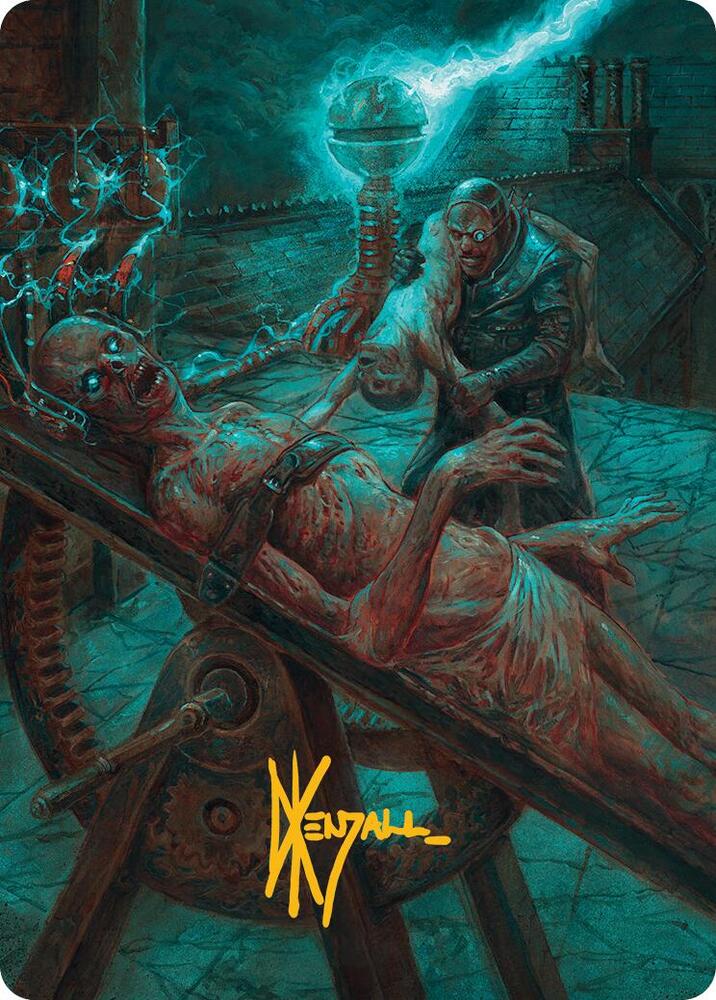 Rooftop Storm Art Card Gold Stamped Signature 8 (Art Series: Innistrad Remastered)  | Good Games Modbury