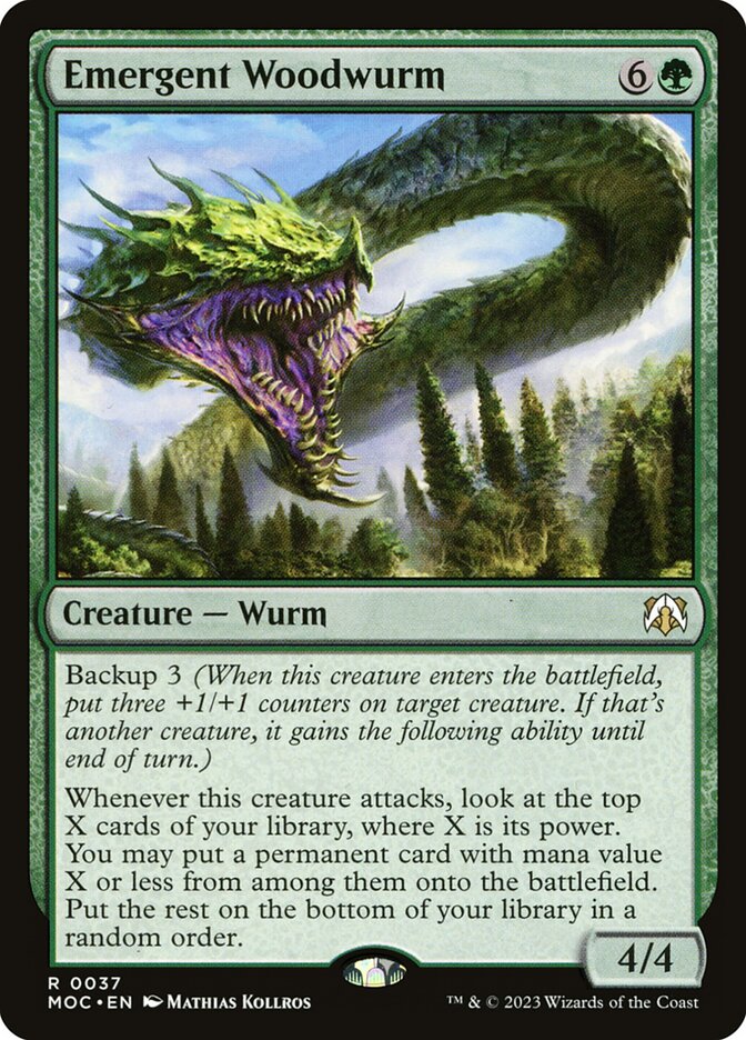 Emergent Woodwurm 37/444 (Commander: March of the Machine)  | Good Games Modbury