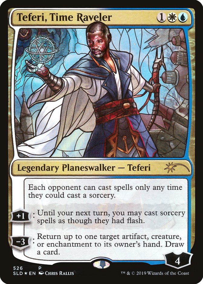 Teferi, Time Raveler (Stained Glass) [Secret Lair Drop Promos] | Good Games Modbury