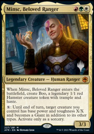 Minsc, Beloved Ranger (Promo Pack) [Dungeons & Dragons: Adventures in the Forgotten Realms Promos] | Good Games Modbury