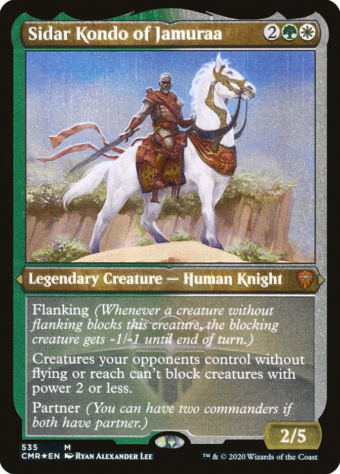 Sidar Kondo of Jamuraa (Etched) [Commander Legends] | Good Games Modbury