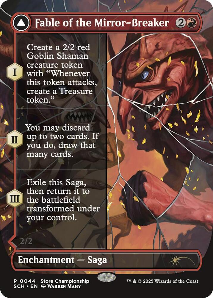 Fable of the Mirror-Breaker 44 (Game Day & Store Championship Promos)  - Borderless Foil | Good Games Modbury