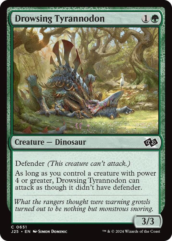 Drowsing Tyrannodon 651/779 (Foundations Jumpstart)  | Good Games Modbury