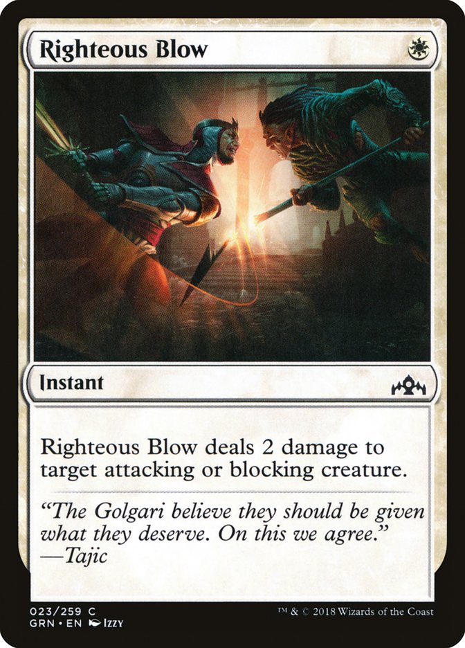 Righteous Blow [Guilds of Ravnica] | Good Games Modbury