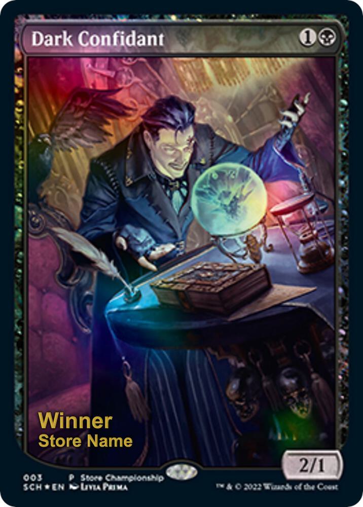 Dark Confidant (Store Stamped) 3 (Game Day & Store Championship Promos)  - Textless Foil | Good Games Modbury
