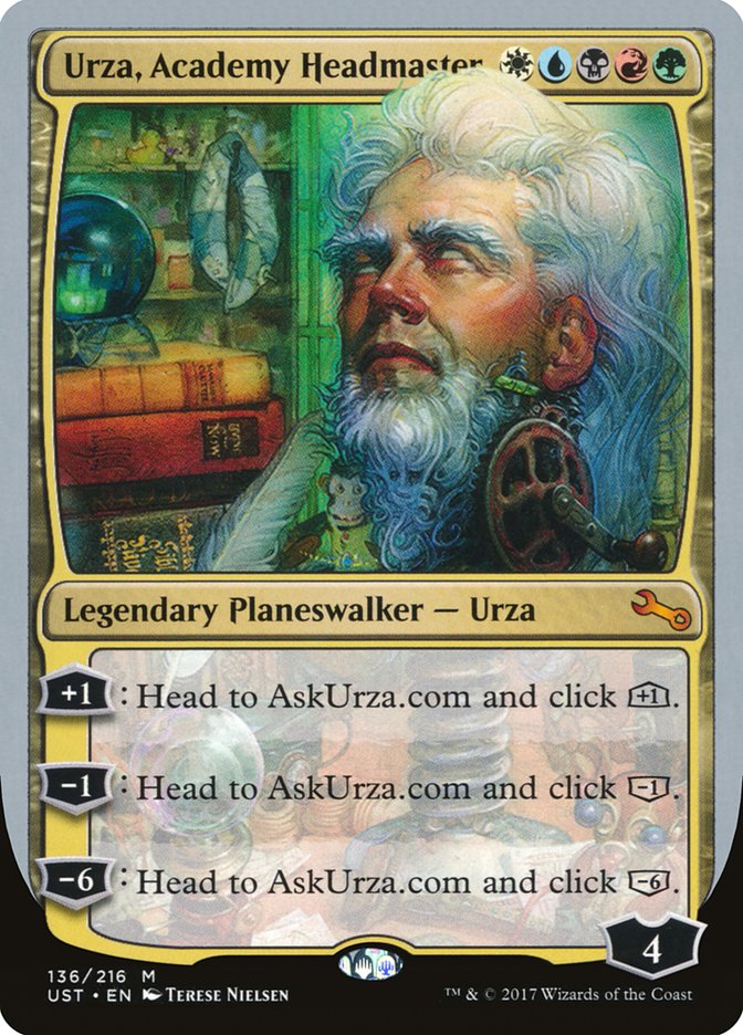 Urza, Academy Headmaster 136/216 (Unstable)  - Foil | Good Games Modbury