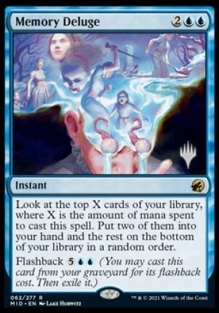 Memory Deluge (Promo Pack) [Innistrad: Midnight Hunt Promos] | Good Games Modbury
