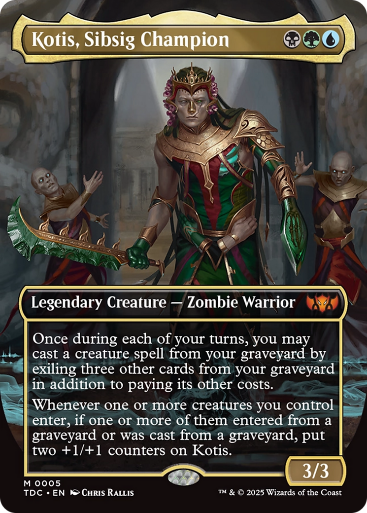 Kotis, Sibsig Champion (Borderless) [Tarkir: Dragonstorm Commander] | Good Games Modbury