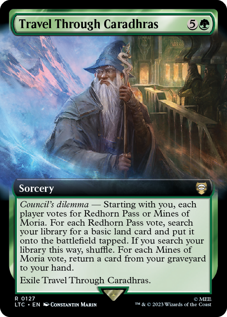 Travel Through Caradhras (Extended Art) [The Lord of the Rings: Tales of Middle-Earth Commander] | Good Games Modbury