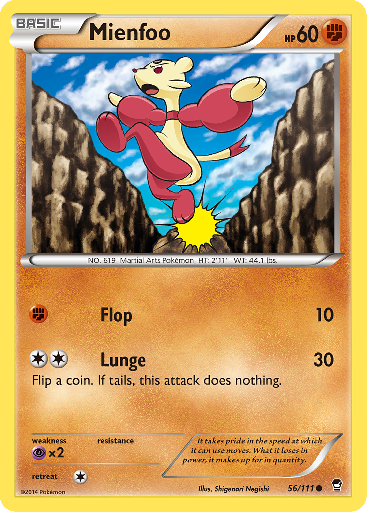 Mienfoo (56/111) [XY: Furious Fists] | Good Games Modbury