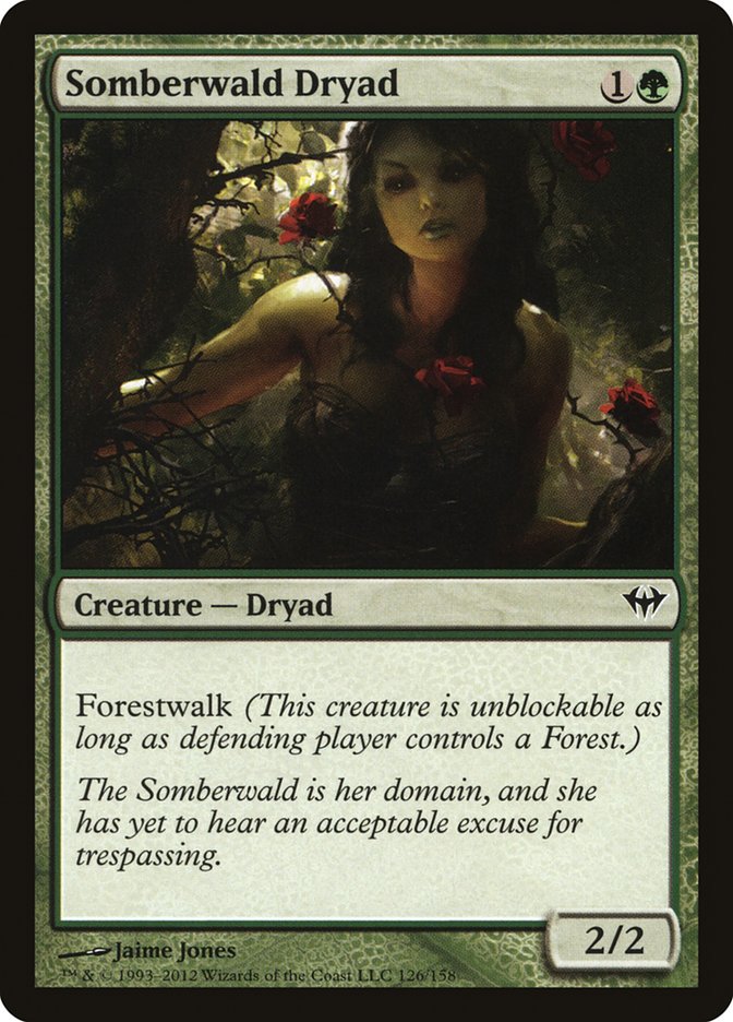 Somberwald Dryad 126/158 (Dark Ascension)  - Foil | Good Games Modbury