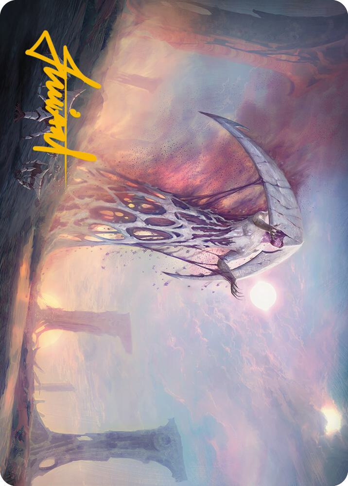 White Suns Twilight Art Card Gold Stamped Signature 11 (Art Series: Phyrexia: All Will Be One)  | Good Games Modbury