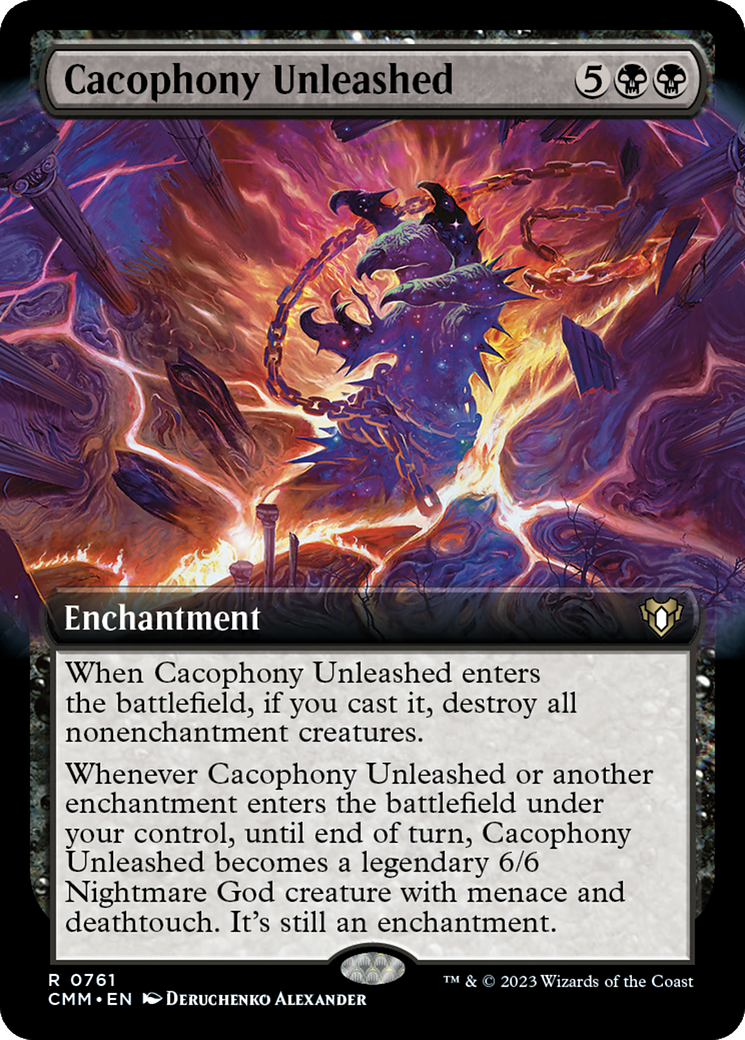 Cacophony Unleashed (Extended Art) [Commander Masters] | Good Games Modbury