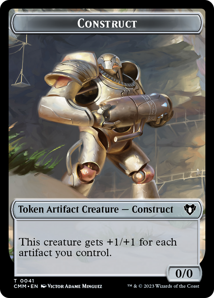 Thopter // Construct (41) Double-Sided Token [Commander Masters Tokens] | Good Games Modbury
