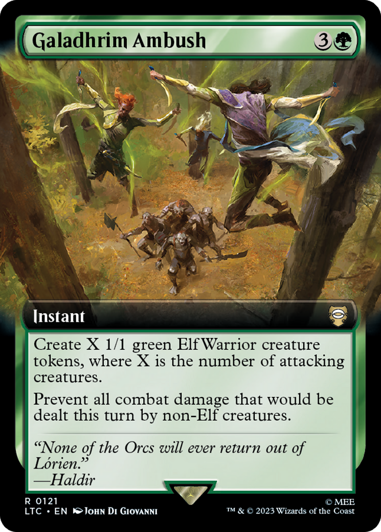 Galadhrim Ambush (Extended Art) [The Lord of the Rings: Tales of Middle-Earth Commander] | Good Games Modbury