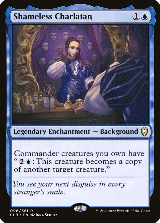 Shameless Charlatan 96/361 (Commander Legends: Battle for Baldur's Gate)  - Foil | Good Games Modbury