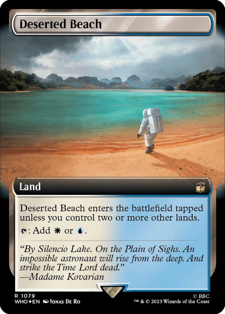Deserted Beach 1079/331 (Universes Beyond: Doctor Who)  - Extended Art Surge Foil | Good Games Modbury
