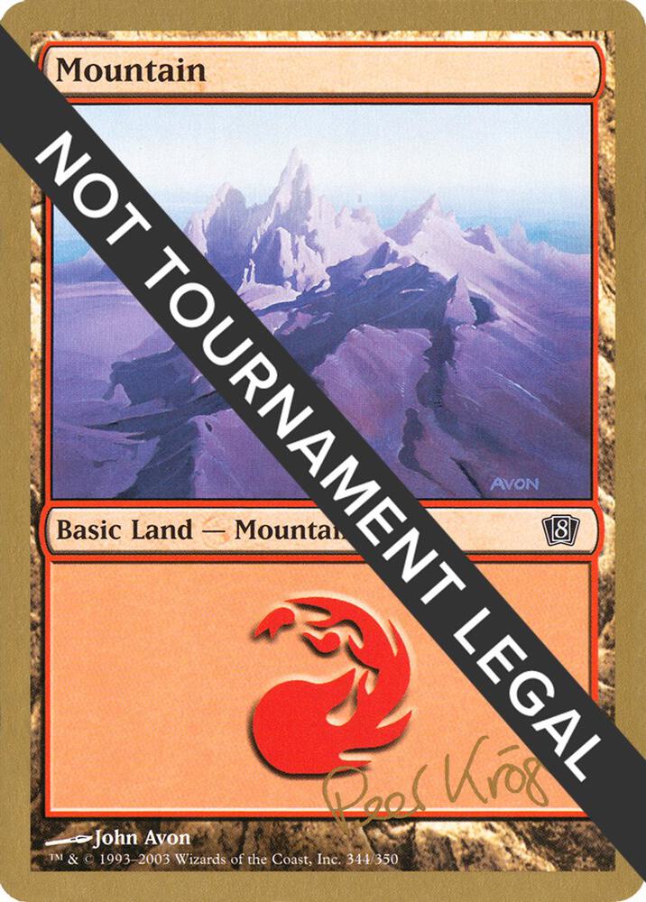 Mountain 344 2003 Peer Kroger 8ED pk344/142 (World Championship Decks)  | Good Games Modbury