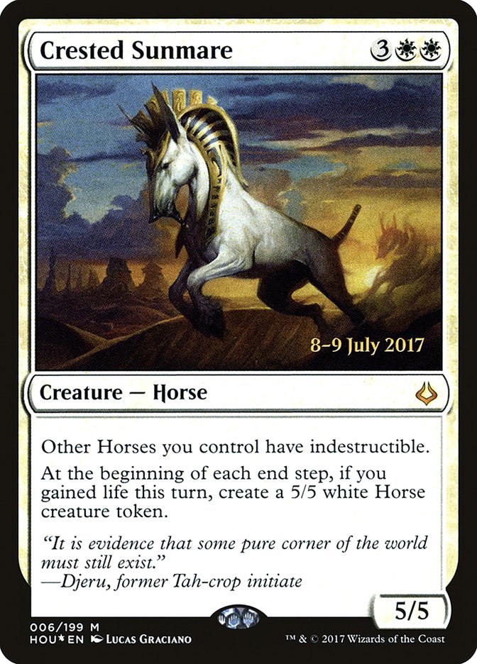 Crested Sunmare [Hour of Devastation Prerelease Promos] | Good Games Modbury