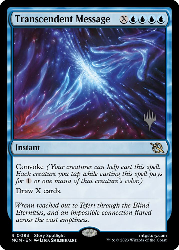 Transcendent Message 83 (Promo Pack: March of the Machine)  - Foil | Good Games Modbury