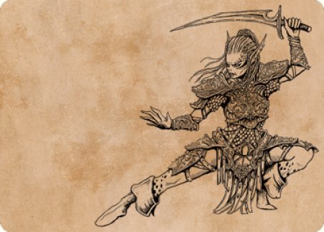 Lae'zel, Vlaakith's Champion Art Card [Commander Legends: Battle for Baldur's Gate Art Series] | Good Games Modbury