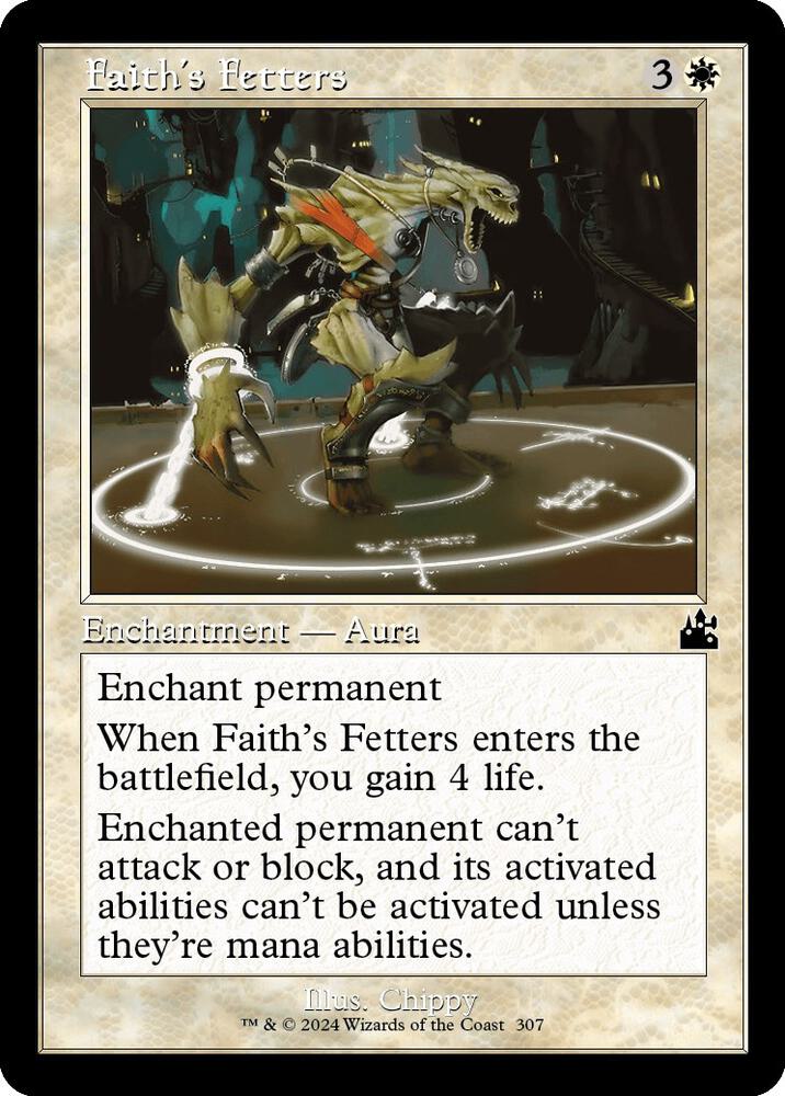 Faiths Fetters 307/291 (Ravnica Remastered)  - Retro Foil | Good Games Modbury
