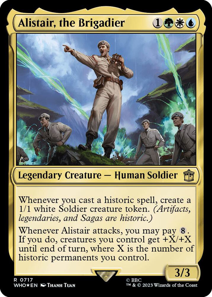 Alistair, the Brigadier 717/331 (Universes Beyond: Doctor Who)  - Surge Foil | Good Games Modbury