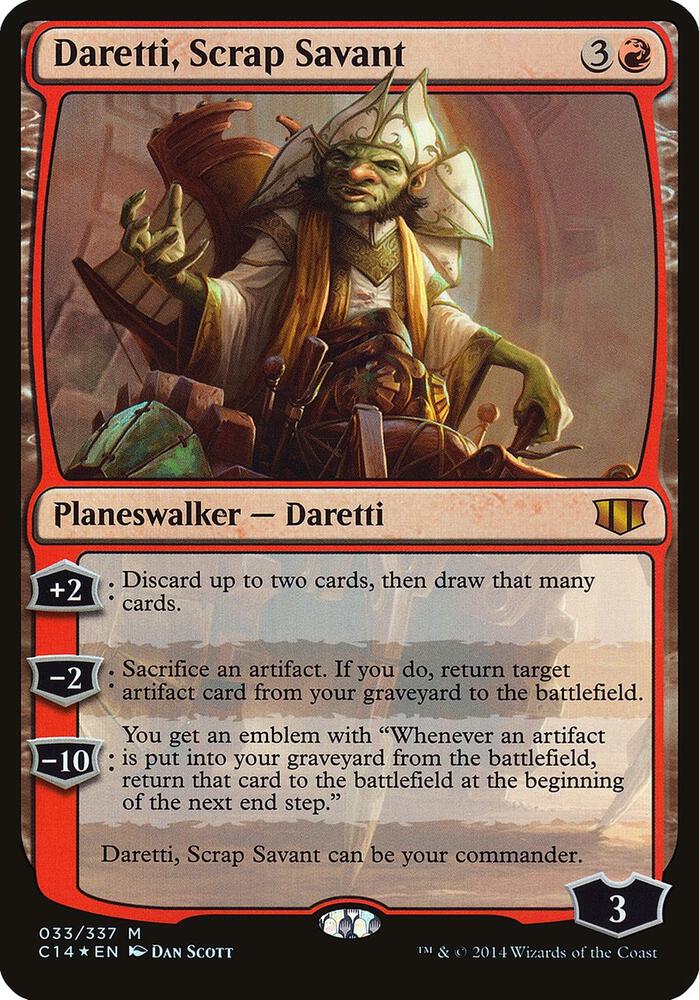 Daretti Scrap Savant Commander 2014 33/5 (Oversize Cards)  - Foil | Good Games Modbury