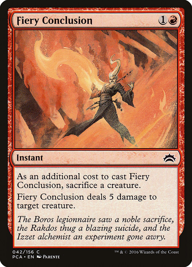 Fiery Conclusion 42/156 (Planechase Anthology)  | Good Games Modbury
