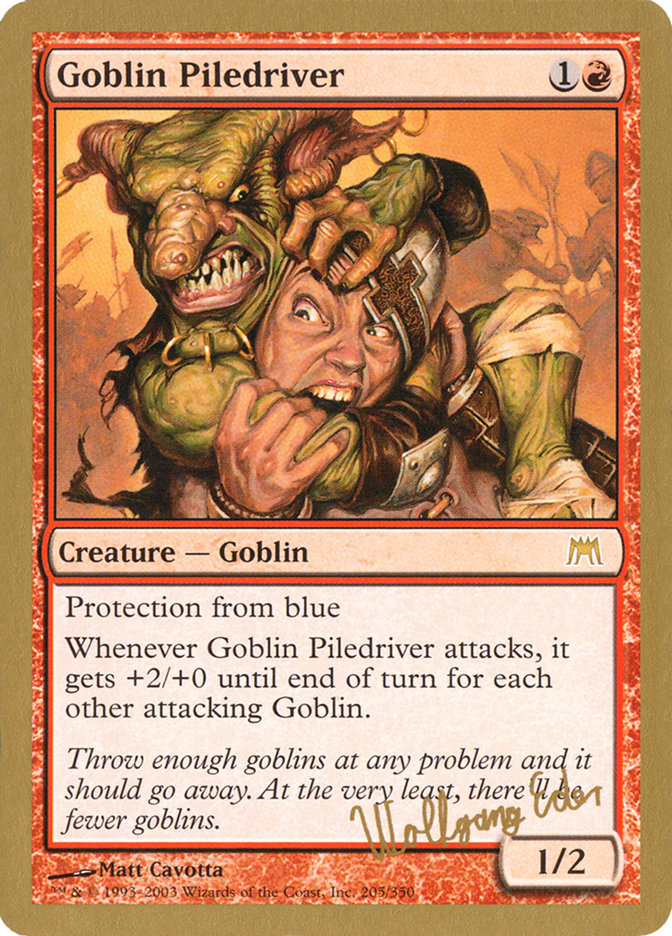 Goblin Piledriver (Wolfgang Eder) [World Championship Decks 2003] | Good Games Modbury