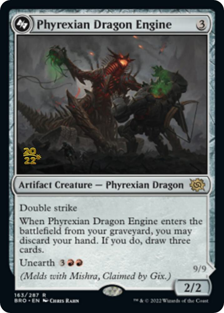 Phyrexian Dragon Engine 163s/169 (Prerelease Cards)  - Foil | Good Games Modbury