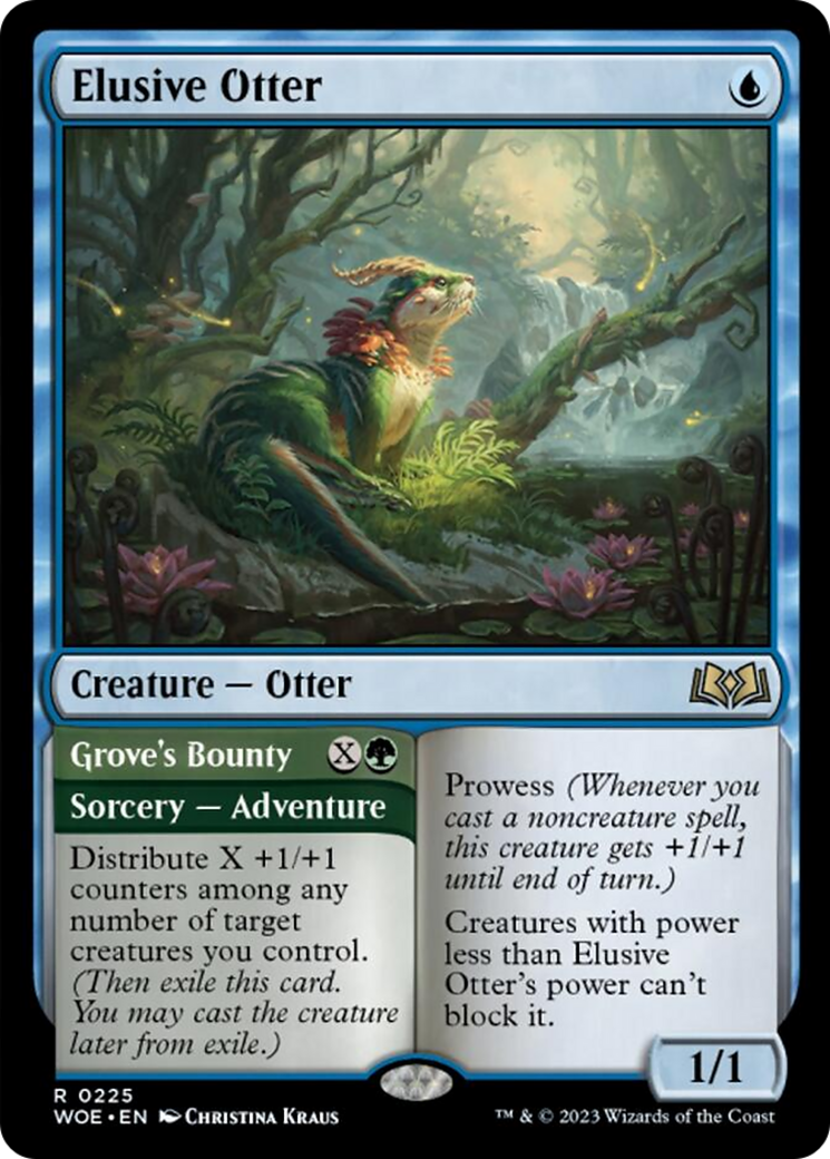 Elusive Otter // Grove's Bounty [Wilds of Eldraine] | Good Games Modbury