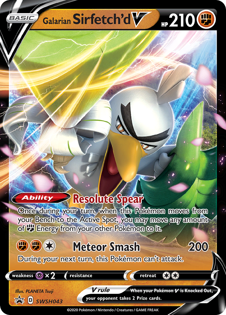 Galarian Sirfetch'd V (SWSH043) [Sword & Shield: Black Star Promos] | Good Games Modbury