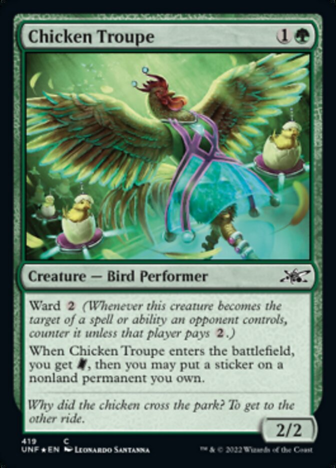 Chicken Troupe (Galaxy Foil) [Unfinity] | Good Games Modbury