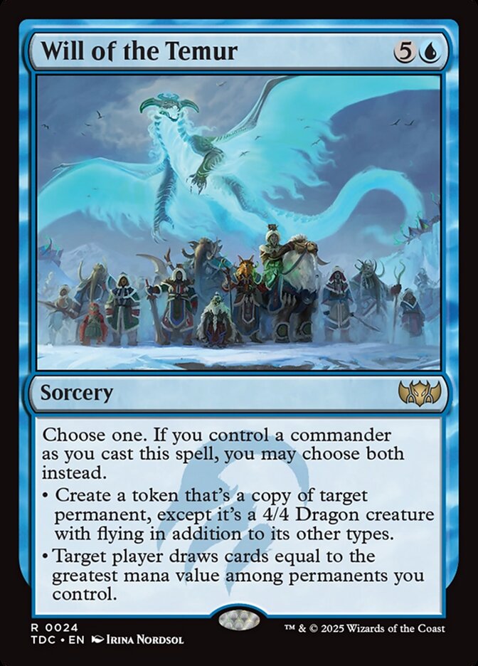 Will of the Temur 24 (Commander: Tarkir: Dragonstorm)  | Good Games Modbury