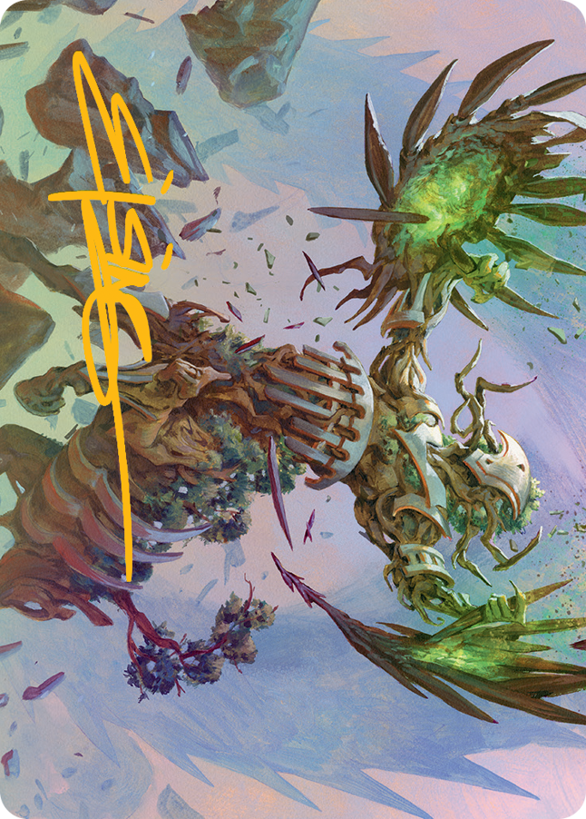 Botanical Brawler Art Card (Gold-Stamped Signature) [March of the Machine Art Series] | Good Games Modbury