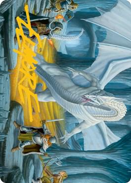 Cave of the Frost Dragon Art Card Gold Stamped Signature 46 (Art Series: Adventures in the Forgotten Realms)  | Good Games Modbury