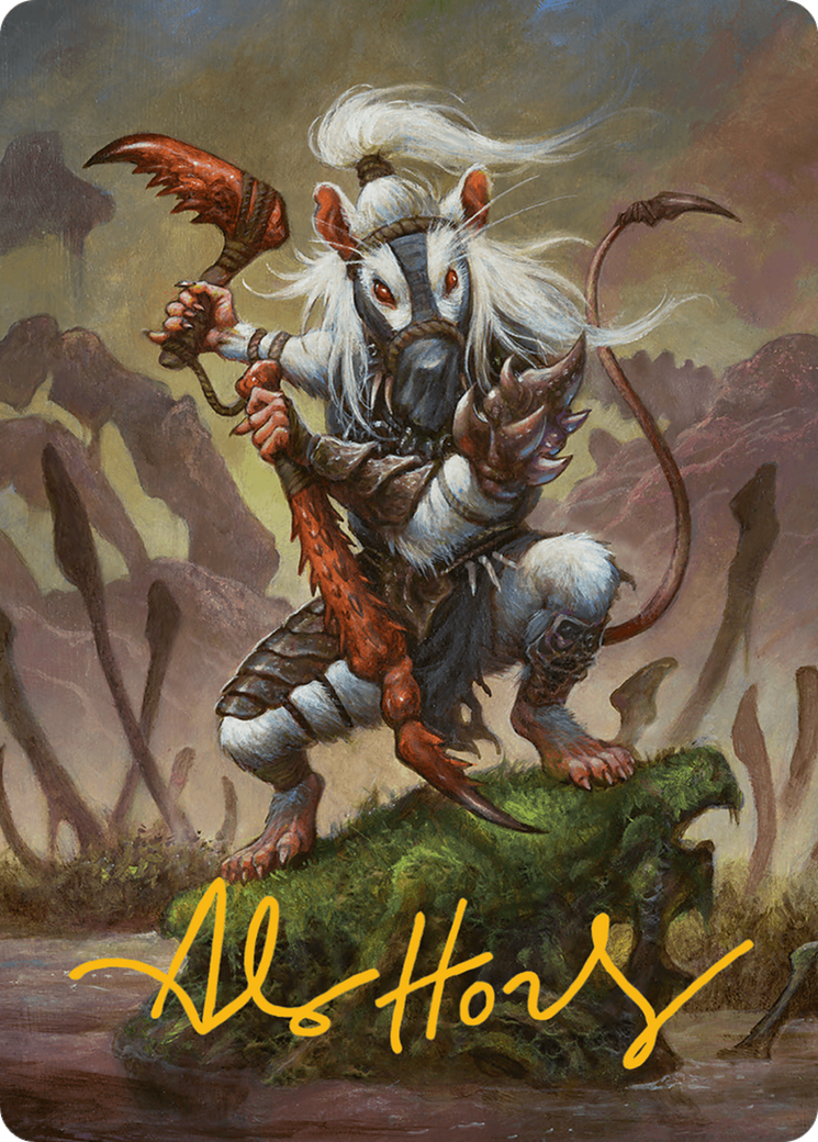 Ink-Eyes, Servant of Oni Art Card (Gold-Stamped Signature) [Bloomburrow Art Series] | Good Games Modbury