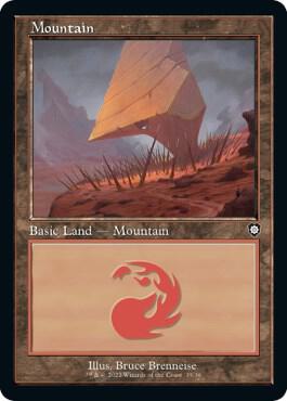 Mountain 35 Retro Frame 35/40 (Commander: The Brothers' War)  | Good Games Modbury