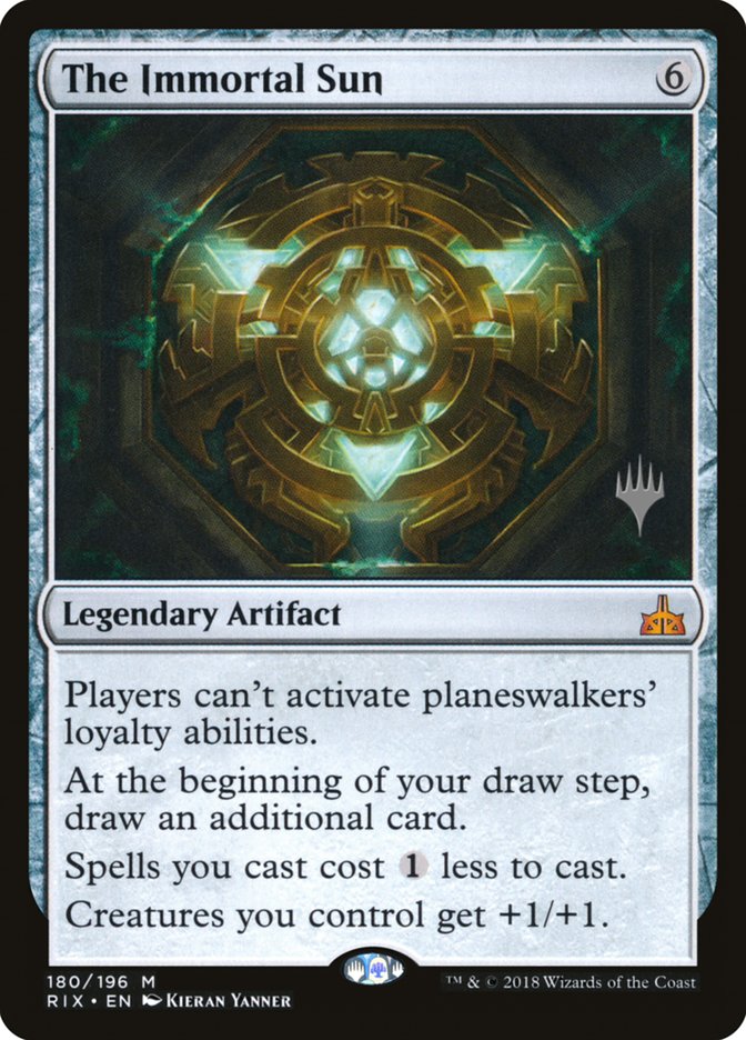 The Immortal Sun (Promo Pack) [Rivals of Ixalan Promos] | Good Games Modbury