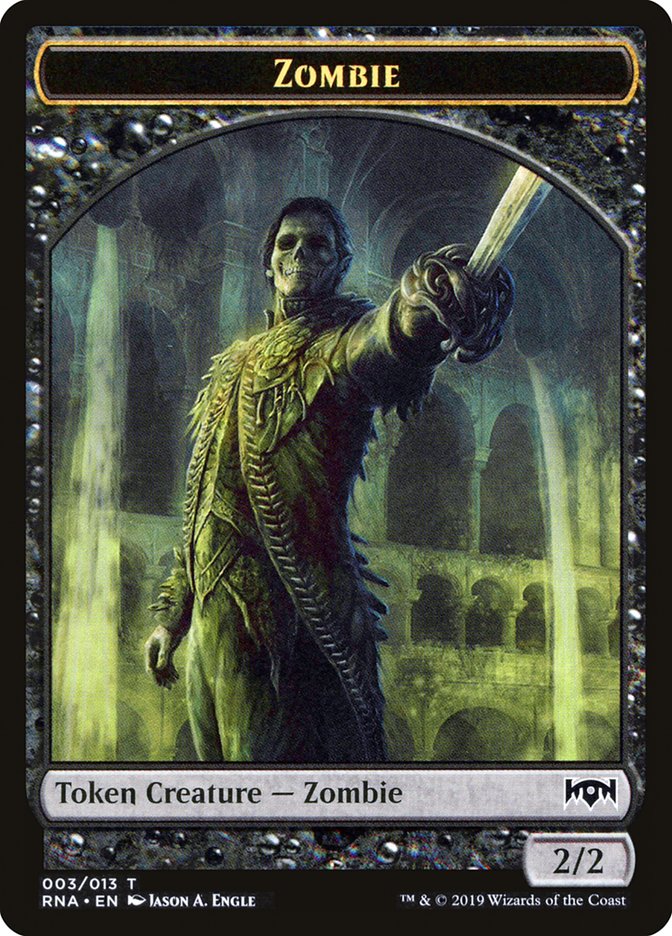 Zombie Token [Ravnica Allegiance Tokens] | Good Games Modbury