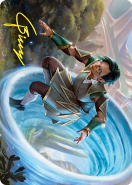 Vortex Runner Art Card Gold Stamped Signature 6 (Art Series: Strixhaven)  | Good Games Modbury
