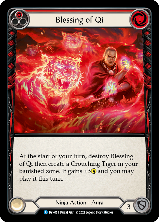 Blessing of Qi (Red) [DYN053] (Dynasty)  Rainbow Foil | Good Games Modbury