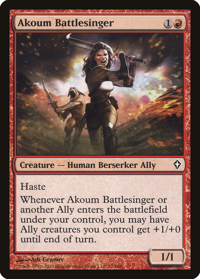Akoum Battlesinger 71/145 (Worldwake)  - Foil | Good Games Modbury