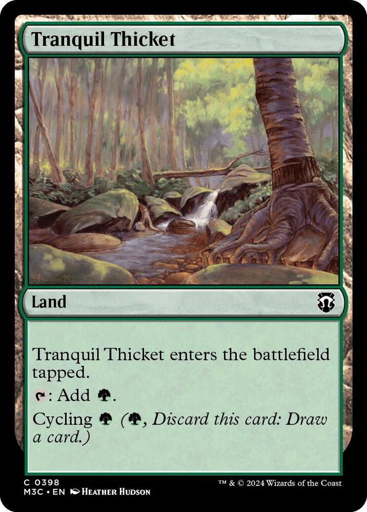 Tranquil Thicket 398/411 (Commander: Modern Horizons 3)  - Ripple Foil | Good Games Modbury